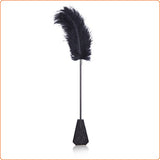 Feather tickler with lace paddle