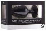 Extra large diamond butt plug