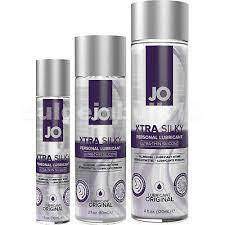 JO xtra silky personal lubricant ultra thin silicone