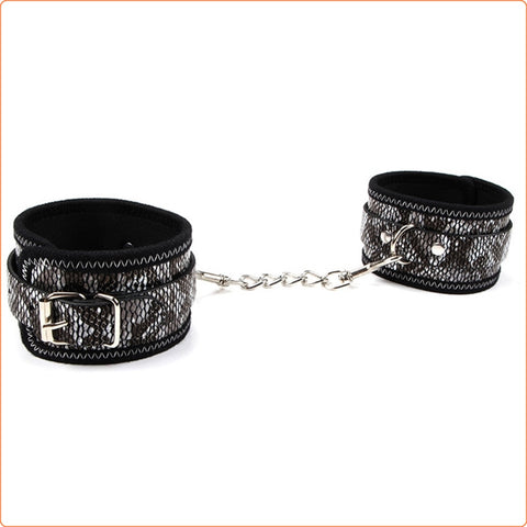 Snake skin wrist cuffs