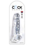 King cock clear 8” dong with balls