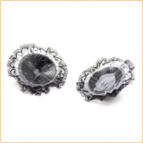 Black nipple pasties with lace overlay