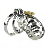 Male chastity device lock cock cage