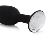 Crystal amulet silicone butt plug