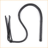 Full black PVC bondage whip