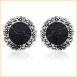 Black nipple pasties with lace overlay