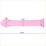Pink glass butt plug