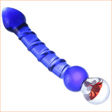 Magic wand glass dildo