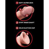 King cock plus 6" triple density cock with swinging balls