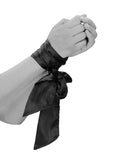 Black and white bondage silky ribbon
