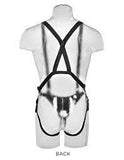 King cock 11" Two cocks one hole hollow strap on suspender system