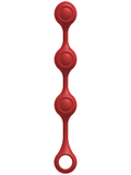 Kink weighted silicone anal balls