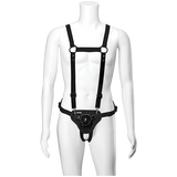Chest and suspender harness with plug