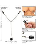 Nipple play weighted disc nipple clamps