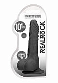 RealRock Dildo with Balls - 10''/ 25 cm