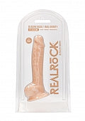 RealRock Silicone Dildo with Balls - 9''